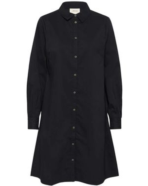 Cream Shirt Dresses - Azul