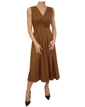 iBlues Wrap Dresses - Marrón