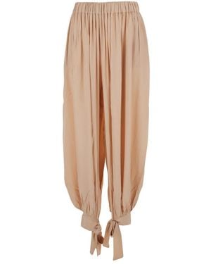 ANDAMANE Tapered Trousers - Natural