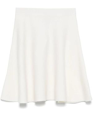 Max Mara Witte Wol A-Lijn Rok
