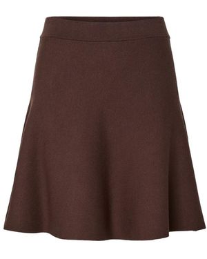 Y.A.S Yasfonny Hw Knit Skirt - Bruin