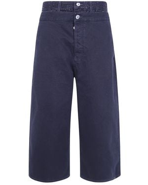 The Attico Denim Shorts - Azul