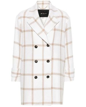 Kiton Double-Breasted Coats - Bianco