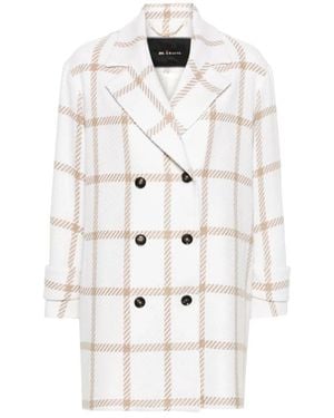 Kiton Double-Breasted Coats - Blanco