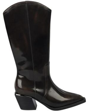 Alma En Pena. Cowboy & Biker Boots - Black