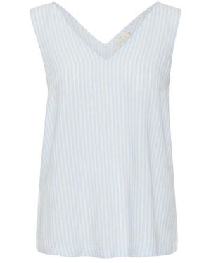 Kaffe Sleeveless Tops - Blue