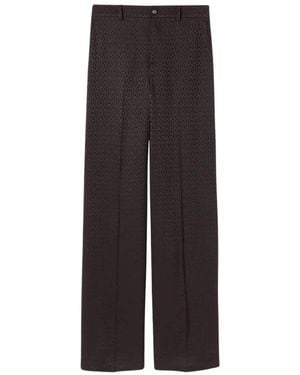 Gucci Broeken ,Zwart ,Wijde Broek - Bruin