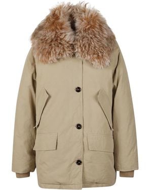 Prada Piumino Cotton Down Jacket - Naturel