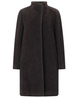 Cinzia Rocca Single-Breasted Coats - Negro