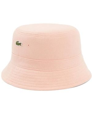 Lacoste Accessoires ,Roze ,Katoen Piqué Bucket Hat