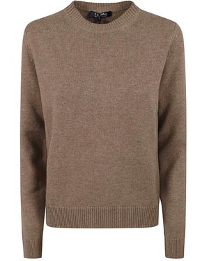 Max Mara Fresia Rundhals-Strick - Braun