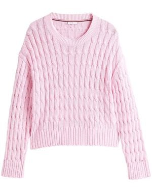 Tommy Hilfiger Round-Neck Knitwear - Rosa