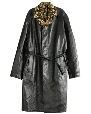 Dries Van Noten Belted Coats - Negro