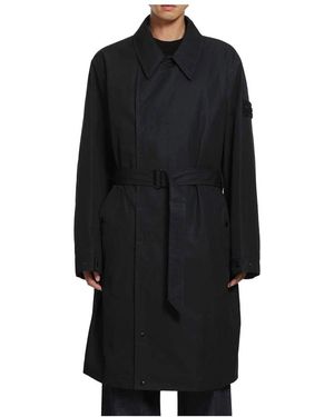 Stone Island Trench Coats - Negro