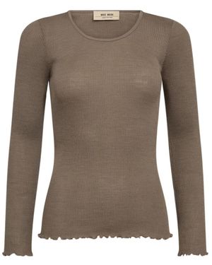 Mos Mosh Long Sleeve Tops - Marrone