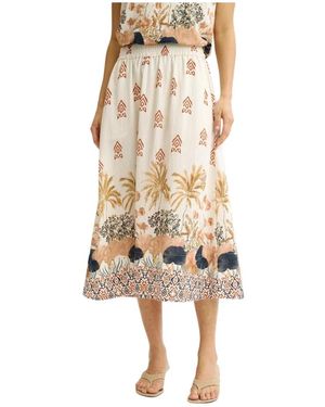 iN FRONT Midi Skirts - Neutro