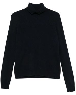Vanisé Truien & Vesten ,Blauw ,Kasjmier Sandrine Turtleneck - Zwart