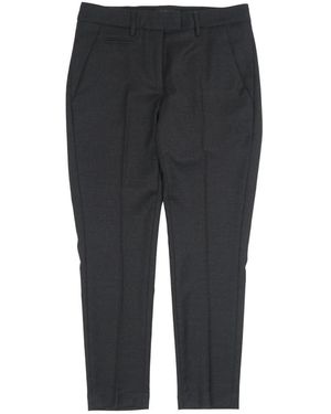 Dondup Broeken ,Zwart ,Leer Perfecte Slim-Fit Broeken - Grijs