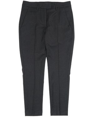 Dondup Broeken ,Zwart ,Leer Perfecte Slim-Fit Broeken - Grijs