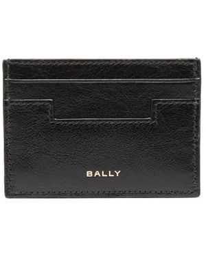 Bally Accessoires ,Zwart ,Leer Visitekaarthouder