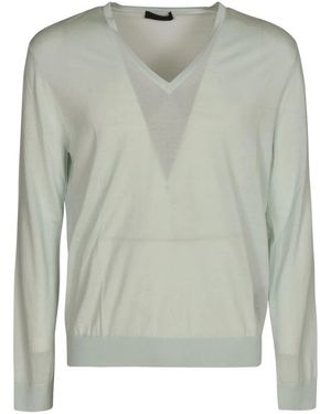 Prada V-Ausschnit Strickware - Grün