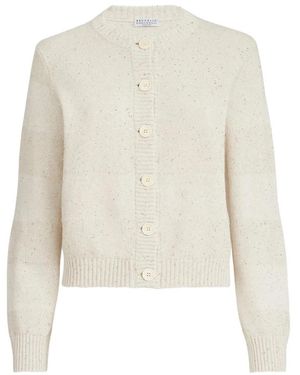 Brunello Cucinelli Cardigans - Weiß