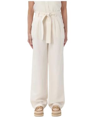 Woolrich Wide Trousers - Natural