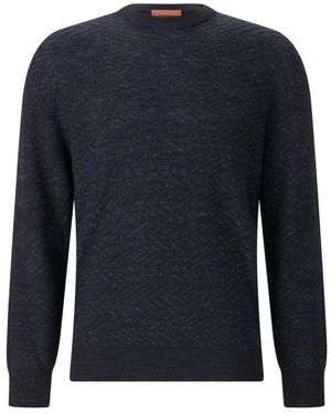 Missoni Round-Neck Knitwear - Bleu