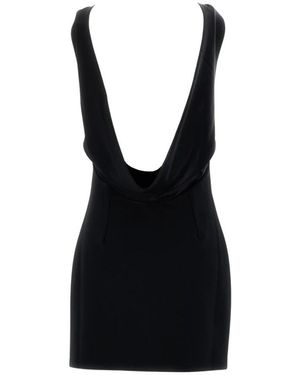 ANDAMANE Kleedjes ,Zwart ,Leer Carmen Mini Jurk