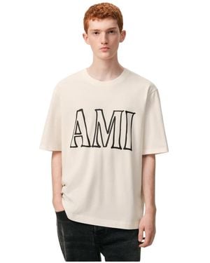 Ami Paris T-Shirts - Neutro