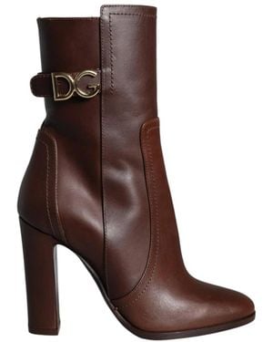 Dolce & Gabbana Heeled Boots - Brown
