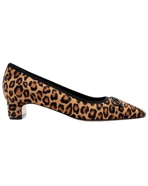 Parallèle Pumps - Marron