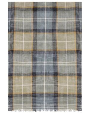 Barbour Welton Tartan Schal - Grau