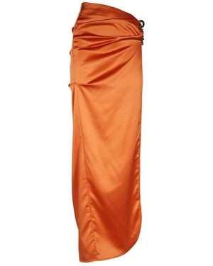 Gcds Maxi Skirts - Orange