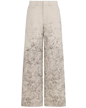 Dior Wide Trousers - Neutre