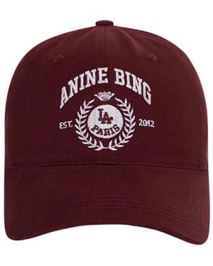 Anine Bing Jeremy Baseball Collegiate Cap - Rot