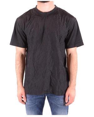 McQueen Tops ,Zwart ,Katoen Ronde Hals Korte Mouw Katoenen T-Shirt