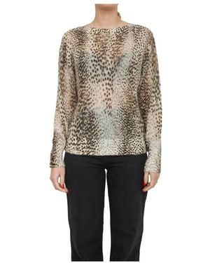 Twinset Maglia Animalier - Naturel