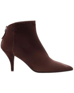 Chantal 1962 Spitzer Zehen Wildleder-Stiefelette - Braun