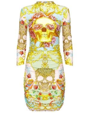 Philipp Plein Short Dress Baroque - Metallic