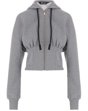Just Cavalli Katoenen Sweatshirt - Grijs