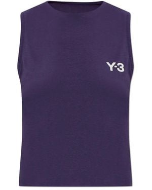 Y-3 Sleeveless Tops - Purple