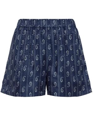 Tory Burch Short Shorts - Blu
