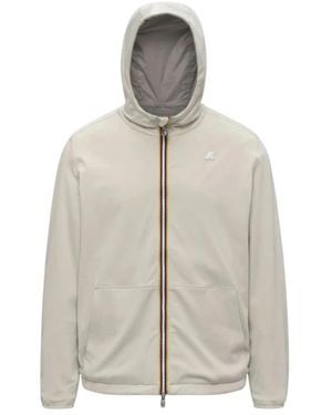 K-Way Hoodies & Sweatvesten ,Grijs ,Katoen Reversible Jacket Jake