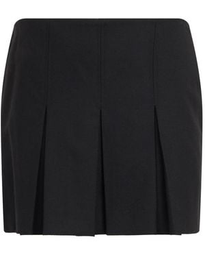 Alberta Ferretti Kurzer Faltenrock - Schwarz