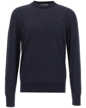 Dolce & Gabbana Round-Neck Knitwear - Blue