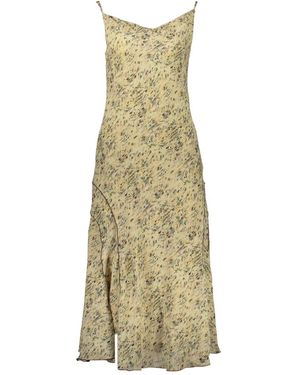 Desigual Kleedjes ,Lange Jurk Met Print - Metallic