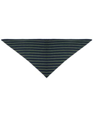 Exquisite J Triangular Stripe Bandana - Grün