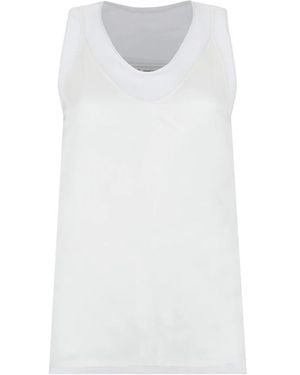 Ami Paris Sleeveless Tops - White