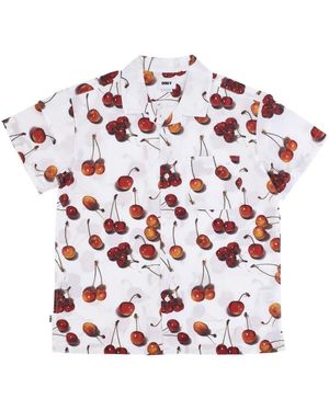 Obey Short Sleeve Shirts - Red